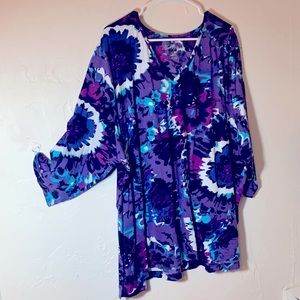 Multicolor Ulla Popken Cotten tunic size 28/30
